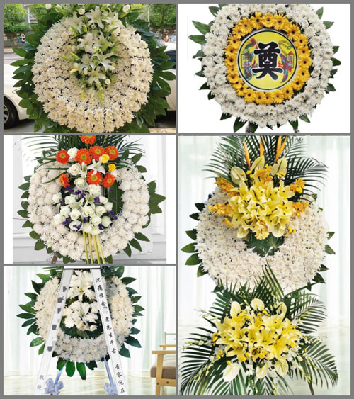 安徽铜陵市义安区天门镇南洪村花圈速递